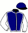 casaque portée par De Giles F. jockey du cheval de course CHARMINO, information pmu ZETURF