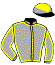 casaque portée par Philipperon L. jockey du cheval de course L'AZIZA DES PLACES, information pmu ZETURF