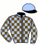 casaque portée par Paillard S. jockey du cheval de course ROUBA DE LA MARE, information pmu ZETURF