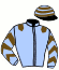casaque portée par Gauffenic N. jockey du cheval de course LOU CLAOU, information pmu ZETURF casaque portée par Gauffenic N. jockey du cheval de course LOU CLAOU, information pmu ZETURF