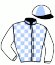 casaque portée par Mobian J. jockey du cheval de course PUERTA DEL SOL, information pmu ZETURF casaque portée par Mobian J. jockey du cheval de course PUERTA DEL SOL, information pmu ZETURF