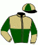 casaque portée par Vogt Mlle S. jockey du cheval de course JOLI CORBEAU, information pmu ZETURF