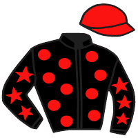 casaque portée par Subias A. jockey du cheval de course QUEEN FLO, information pmu ZETURF