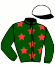 casaque portée par Pouchin A. jockey du cheval de course DARLENE, information pmu ZETURF