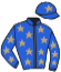 casaque portée par Ladjadj Ste. jockey du cheval de course SLAM POET, information pmu ZETURF