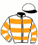 casaque portée par Trullier T. jockey du cheval de course GOLDROSCHEN, information pmu ZETURF
