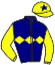 casaque portée par Pouchin A. jockey du cheval de course GOLDSBOROUGH, information pmu ZETURF casaque portée par Pouchin A. jockey du cheval de course GOLDSBOROUGH, information pmu ZETURF