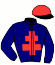 casaque portée par Lamaziere L. jockey du cheval de course FOX TROT DU STADE, information pmu ZETURF