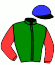 casaque portée par Masschaele Ph. jockey du cheval de course IRIS DU DEZERT, information pmu ZETURF