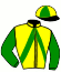 casaque portée par Roger S. jockey du cheval de course IDYLLE DU CHATAULT (FR), information pmu ZETURF