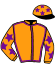 casaque portée par Raffin E. jockey du cheval de course IACYNTHE DIDJEAP (FR), information pmu ZETURF