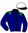 casaque portée par Callico Mlle C. jockey du cheval de course DIVIN DU RENOUARD, information pmu ZETURF