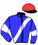 casaque portée par Lecoq M. jockey du cheval de course DJAG DU ROUEZO (FR), information pmu ZETURF