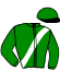 casaque portée par Abrivard A. jockey du cheval de course FLORIANE (FR), information pmu ZETURF