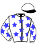 casaque portée par Derieux R. jockey du cheval de course GO ON BOY (FR), information pmu ZETURF