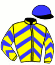 casaque portée par Nivard F. jockey du cheval de course HAVANE DE BUSSET (FR), information pmu ZETURF
