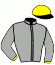casaque portée par Rocca F. jockey du cheval de course CHUKY ROC, information pmu ZETURF