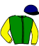 casaque portée par Andre A. jockey du cheval de course GANYMED DE CORBERY, information pmu ZETURF