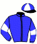 casaque portée par Gelormini G. jockey du cheval de course JACKPOT DES BORDES (FR), information pmu ZETURF
