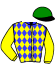 casaque portée par Cingland S. jockey du cheval de course CARLA GRIFF, information pmu ZETURF