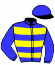 casaque portée par Abrivard M. jockey du cheval de course EVA DE GUERINIERE, information pmu ZETURF casaque portée par Abrivard M. jockey du cheval de course EVA DE GUERINIERE, information pmu ZETURF