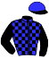 casaque portée par Dollion A. jockey du cheval de course GLAME DE VALACE (FR), information pmu ZETURF
