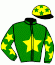 casaque portée par Ouvrie F. jockey du cheval de course GAYA DE GESVRES, information pmu ZETURF