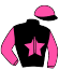 casaque portée par Abrivard L. jockey du cheval de course IKIGAI D'OMBREE (FR), information pmu ZETURF