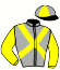 casaque portée par Divare P. jockey du cheval de course DIVA DU CAMPDOS (FR), information pmu ZETURF