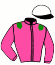 casaque portée par Frecelle Cl. jockey du cheval de course FEEL GOOD DESBOIS, information pmu ZETURF