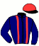 casaque portée par Abrivard A. jockey du cheval de course HARIA DU BELLAY, information pmu ZETURF
