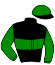 casaque portée par Abrivard M. jockey du cheval de course HASUR DAIRPET (FR), information pmu ZETURF