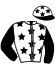casaque portée par Brohier D. jockey du cheval de course MELLBY GUARD, information pmu ZETURF