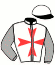 casaque portée par Abrivard A. jockey du cheval de course BANGLA D'ESI, information pmu ZETURF