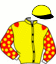 casaque portée par Abrivard M. jockey du cheval de course EDEN DE L'ITON, information pmu ZETURF