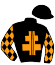 casaque portée par Verva M. jockey du cheval de course FAUBOURG, information pmu ZETURF