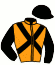 casaque portée par Durantet L. jockey du cheval de course EQUATEUR MAUZUN, information pmu ZETURF