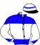 casaque portée par Gelormini G. jockey du cheval de course ENERISE FLASH, information pmu ZETURF