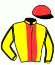 casaque portée par Rochard B. jockey du cheval de course KADOR DES CHAMPS, information pmu ZETURF
