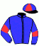 casaque portée par Thomain D. jockey du cheval de course CASSANDRA LASER, information pmu ZETURF