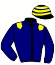 casaque portée par Abrivard M. jockey du cheval de course IDOLE DE NAVARY, information pmu ZETURF