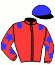 casaque portée par Herbeau E. jockey du cheval de course JOY DU VARLET, information pmu ZETURF