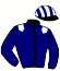 casaque portée par Abrivard A. jockey du cheval de course ELIE DE BEAUFOUR, information pmu ZETURF