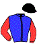 casaque portée par Ouvrie F. jockey du cheval de course IZAC AWAGNE, information pmu ZETURF