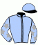 casaque portée par Raffestin J. jockey du cheval de course KNIGHT TALE ONE, information pmu ZETURF