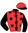 casaque portée par Coignard M. jockey du cheval de course GLORIA GWEN, information pmu ZETURF