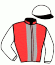 casaque portée par Raffin E. jockey du cheval de course JADESSE, information pmu ZETURF