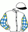 casaque portée par Manzone Mar. jockey du cheval de course BOMBER MAN, information pmu ZETURF