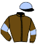 casaque portée par Raffin E. jockey du cheval de course INFIEL, information pmu ZETURF