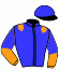 casaque portée par Derieux R. jockey du cheval de course JOURUNTOME, information pmu ZETURF